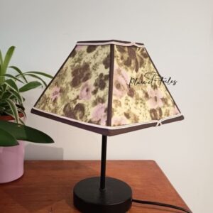 pêtit abat-jour pyramide fleurs Pluie et Toiles Saint Brieuc